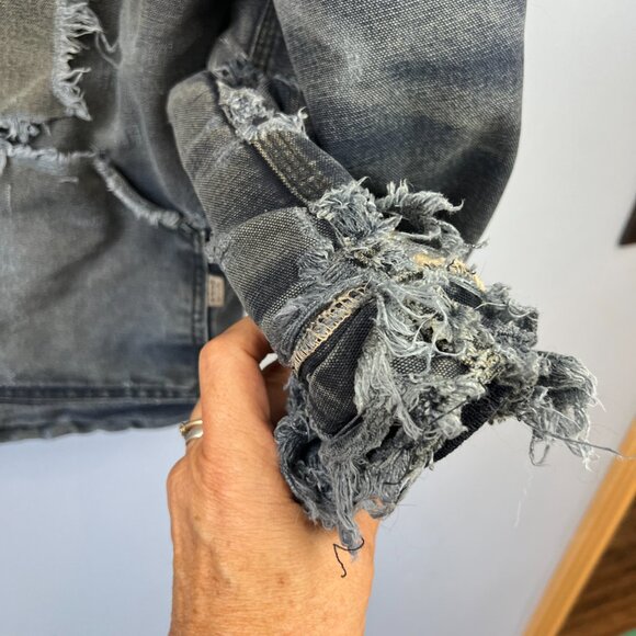 Carhartt Mens FR Traditional Jacket Size M Distressed Thrashed Wrecked Faded - Picture 5 of 16